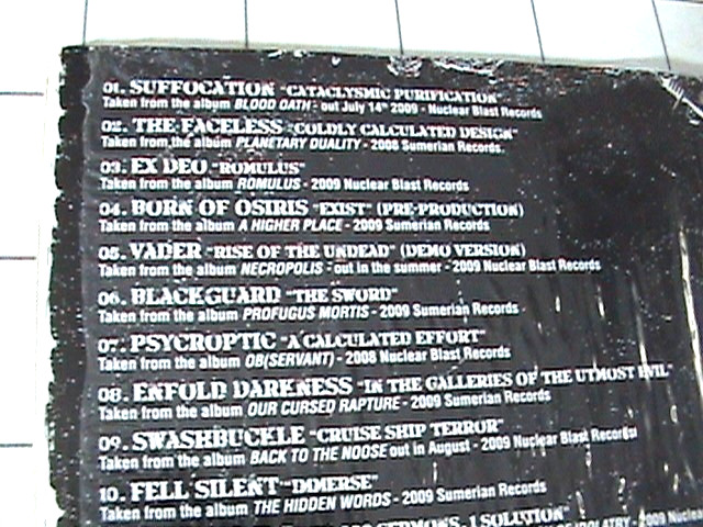 SUMERIAN RECORDS ~ Nuclear Blast ~ 2009 Compilation CD ~ DECIBEL MAGAZINE