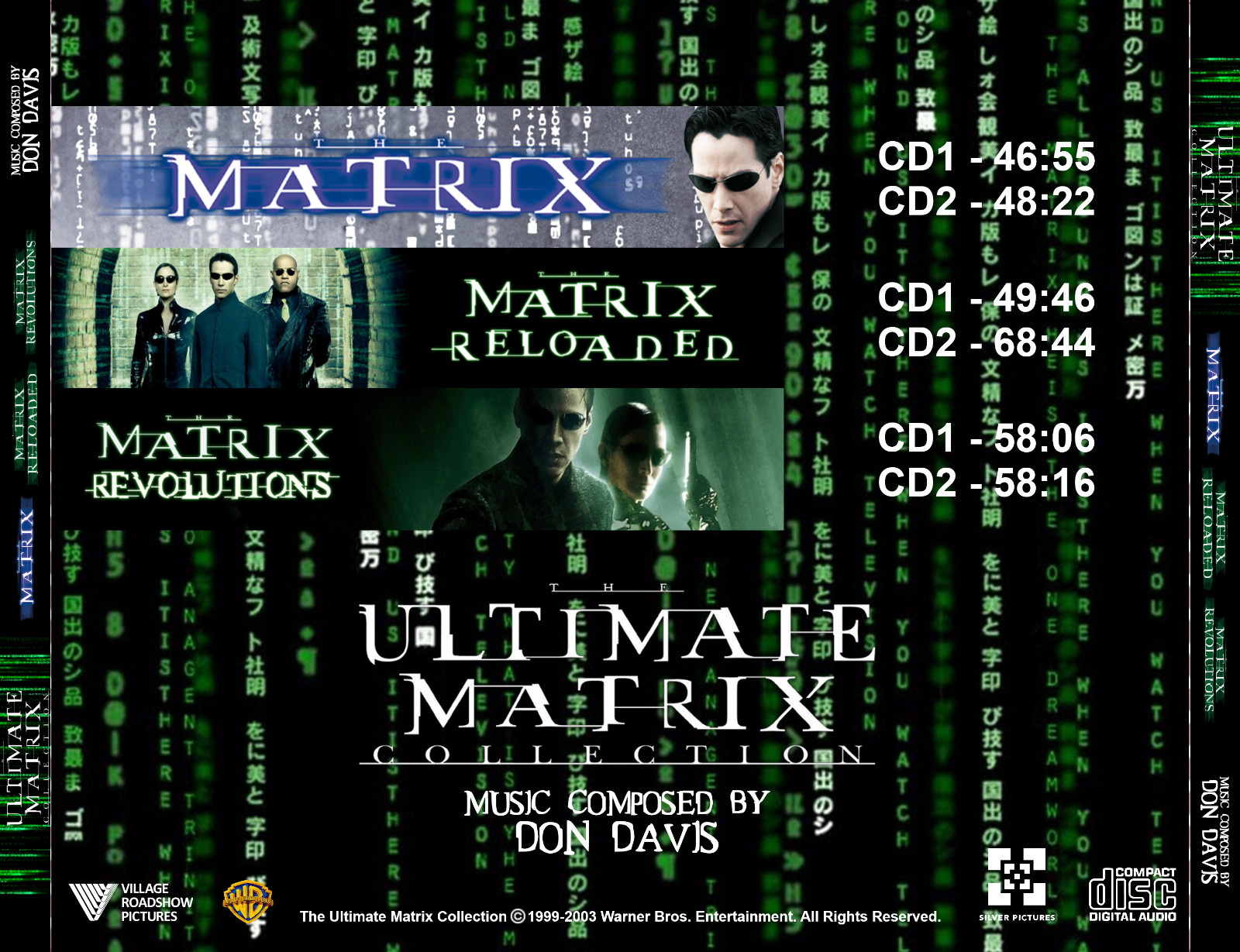 The Ultimate Matrix Collection Complete Score 6 CD Don Davis