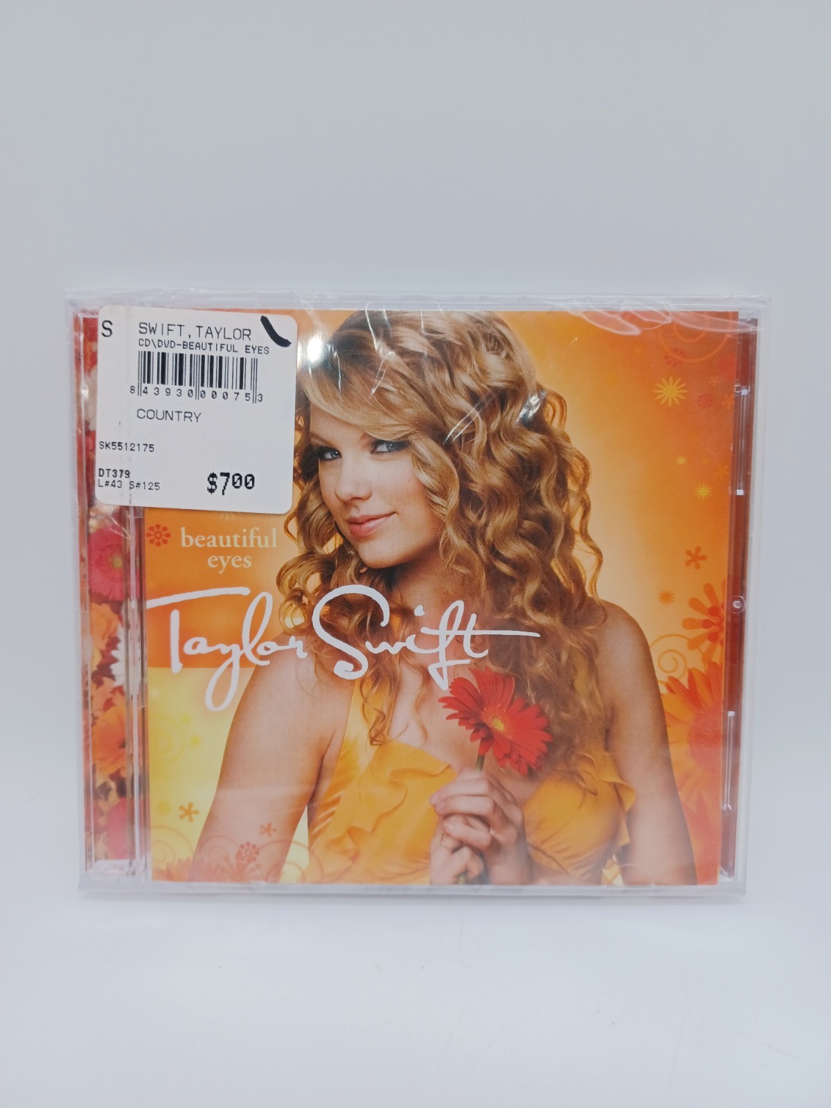 Taylor Swift – Beautiful Eyes CD/DVD Set 2008 Big Machine Records NEW SEALED