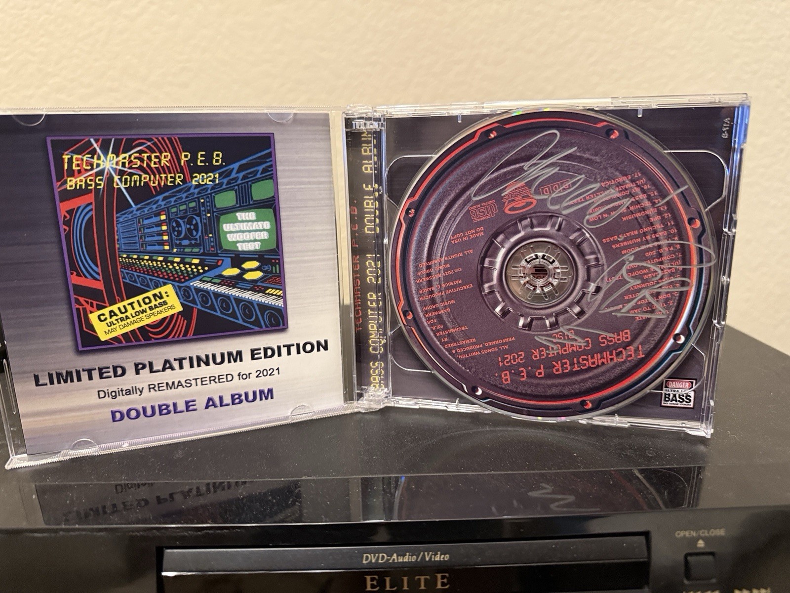 Techmaster PEB P.E.B.: Bass Computer 2021 Double CD-2CD Remastered and Signed!