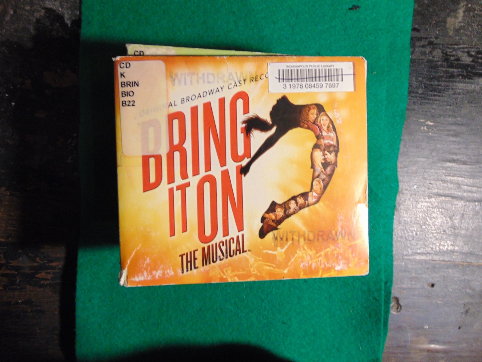 BRING IT ON : The Musical / O.B CD (2012) Lin-Manuel Miranda EX LIBRARY DIGIPAK