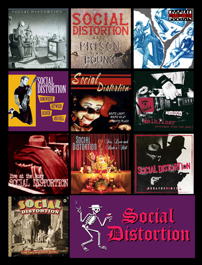 SOCIAL DISTORTION album discography magnet (4.5″ x 3.5″) black flag fugazi ramon