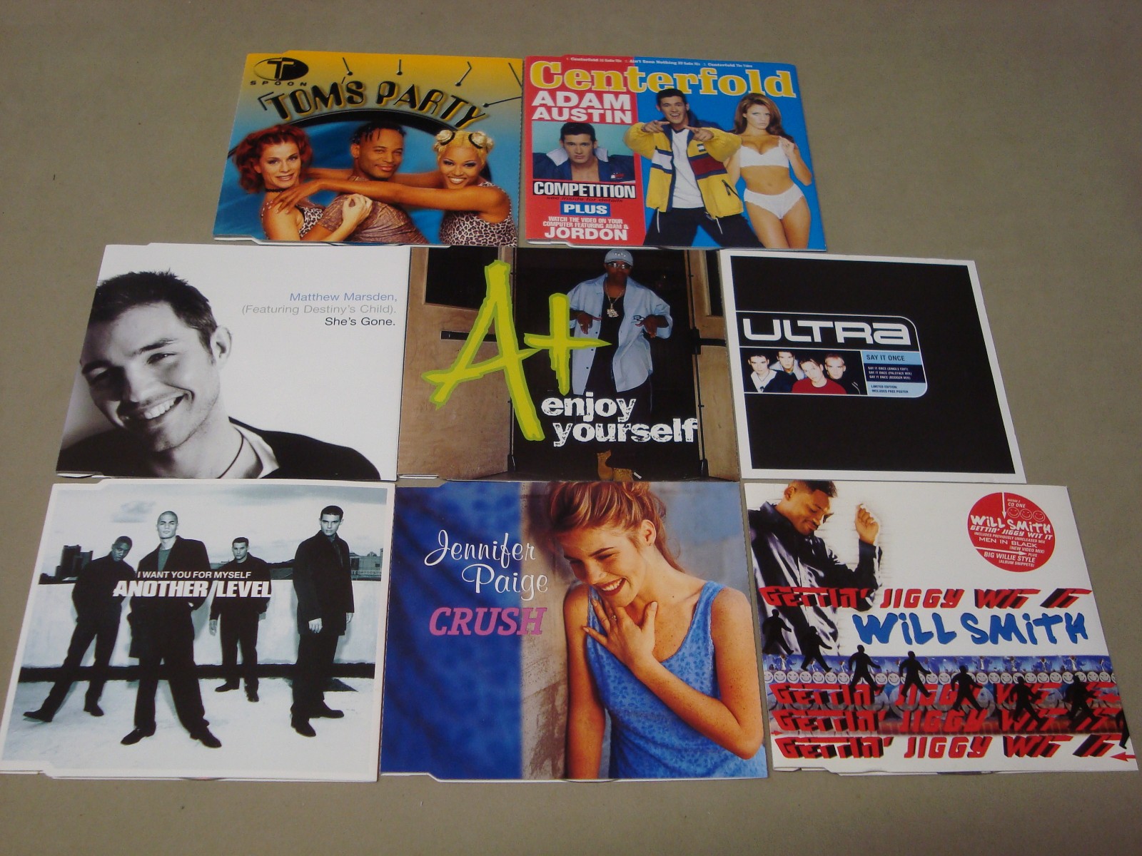 CD SINGLES JOB LOT K14: 8 Discs (of 1998) – without Jewel Cases