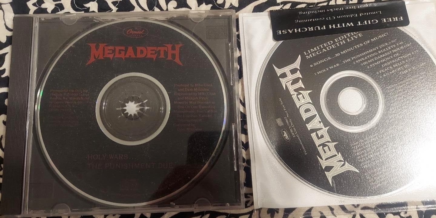 MEGADETH – LIMITED EDITION! LIVE – 6 TRACK PROMO CD Sealed +PROMO HOLY WARS +1