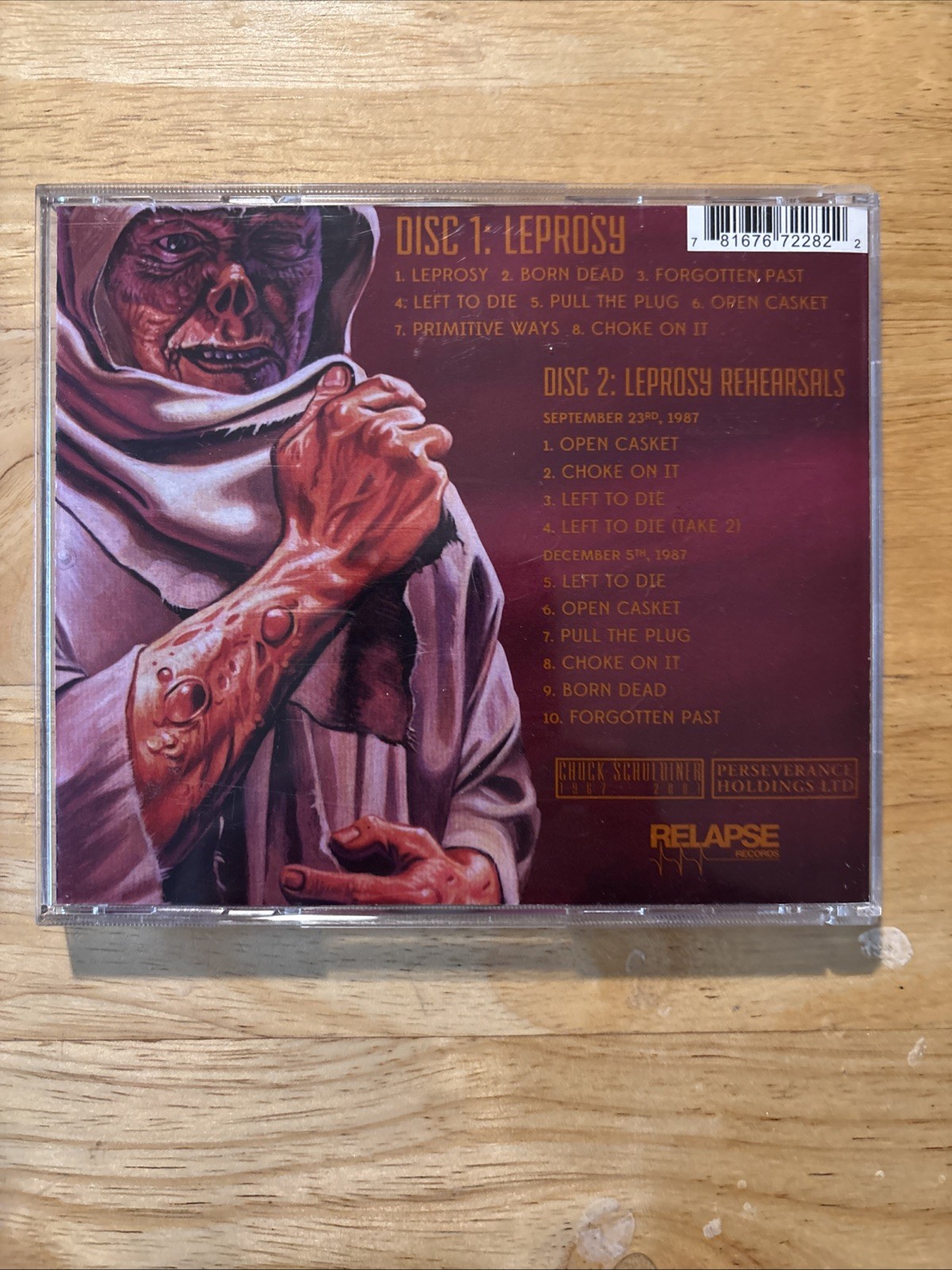 Death – Leprosy CD 2022 Relapse Records – RR7228 [2 Discs] NEW