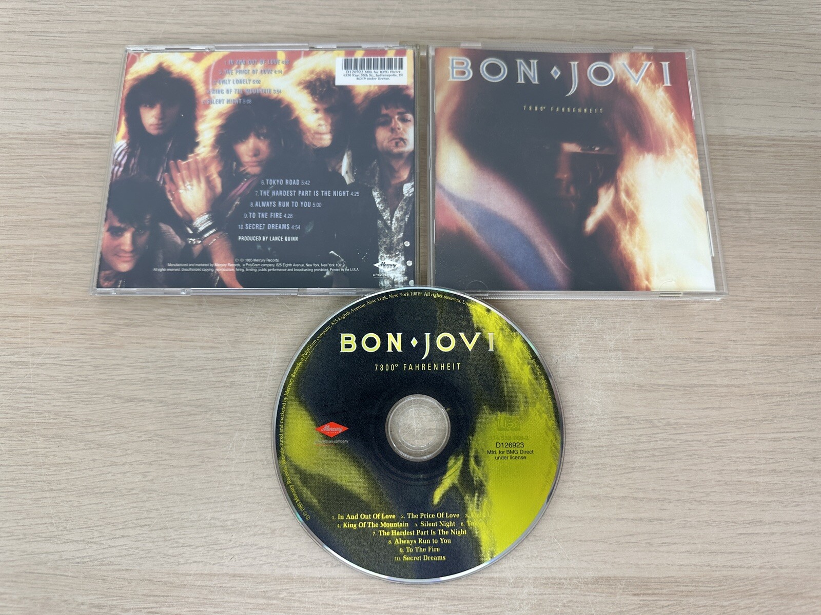 BON JOVI – 7800° Fahrenheit (1985) – CD – Mercury – “The Bon Jovi Remasters”