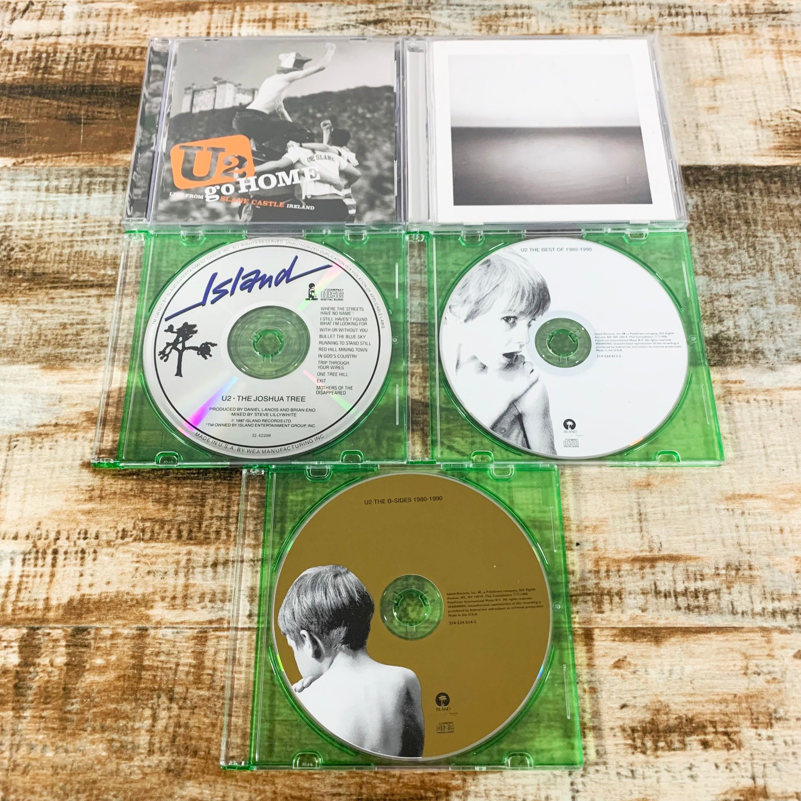 Lot of 5 U2 CDs – Go Home, No Line on the Horizon, Joshua Tree, Best Of, B-Sides