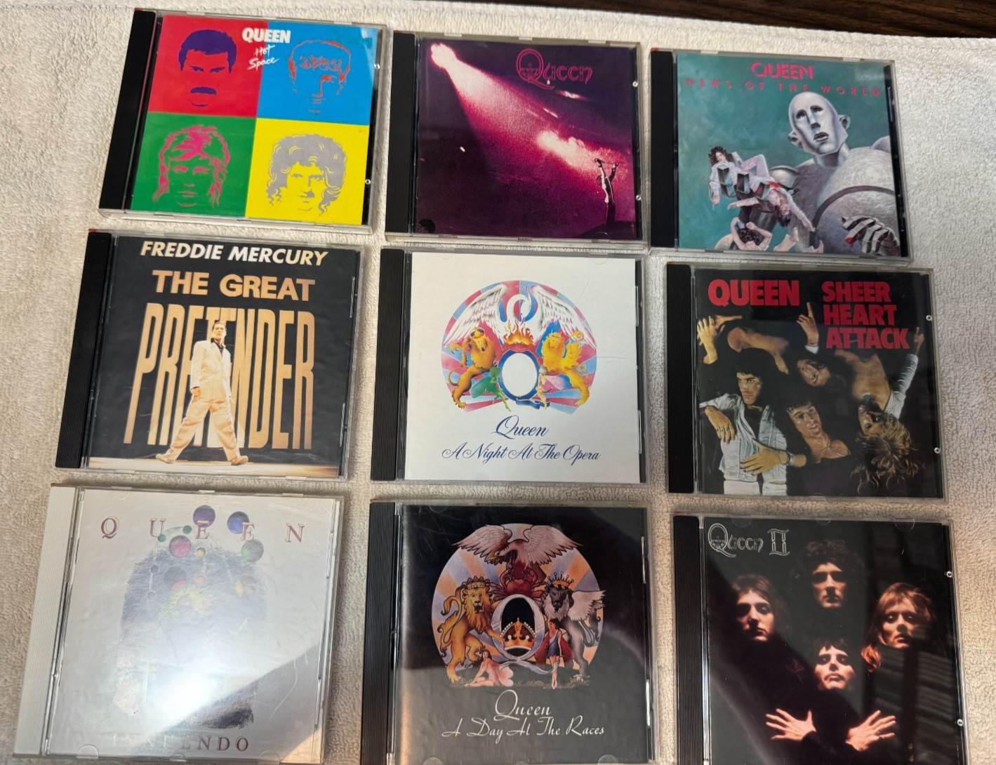 Queen cd collection, 9 cd’s in this collection. All are in very good condition.