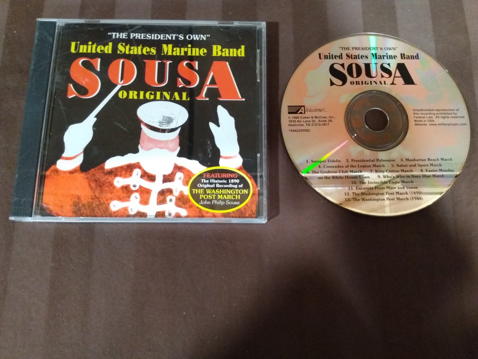 Sousa Original – Audio CD By United States Marine Band