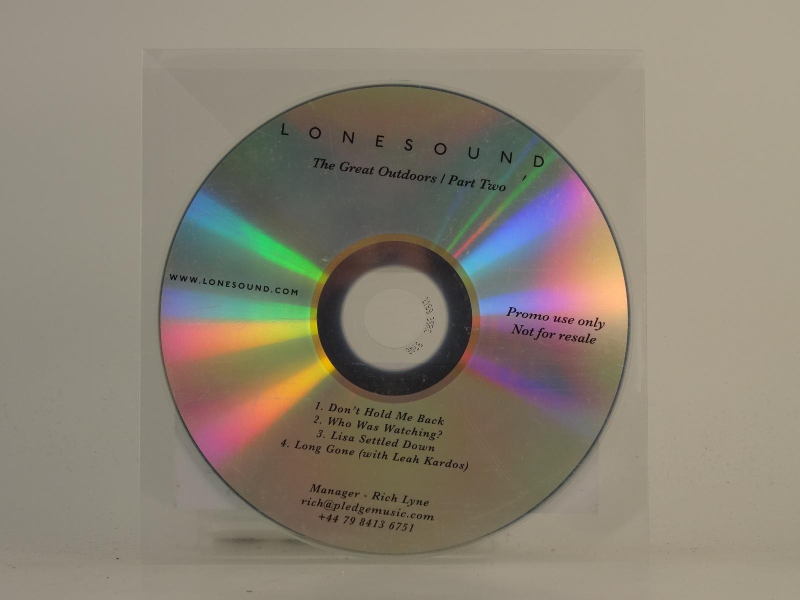 LONESOUND DON’T HOLD ME BACK (H1) 4 Track Promo CD Single including Plastic Slee