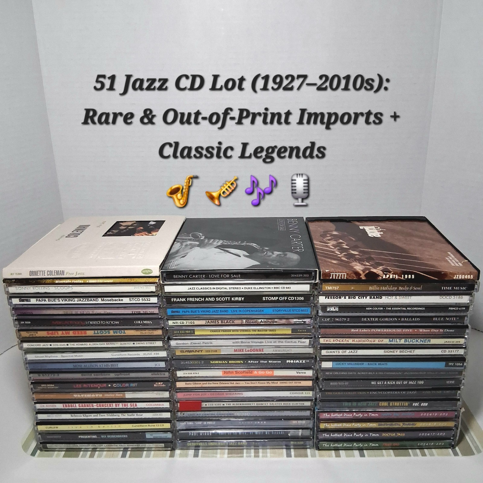 51 Jazz CD Lot – Rare, Out-of-Print (OOP), Imports & Classic Legends Scratchless