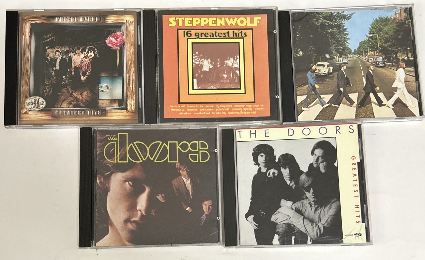 1960s 1970s Classic Rock Cd Lot 5 – The Beatles The Doors Procol Harum Etc