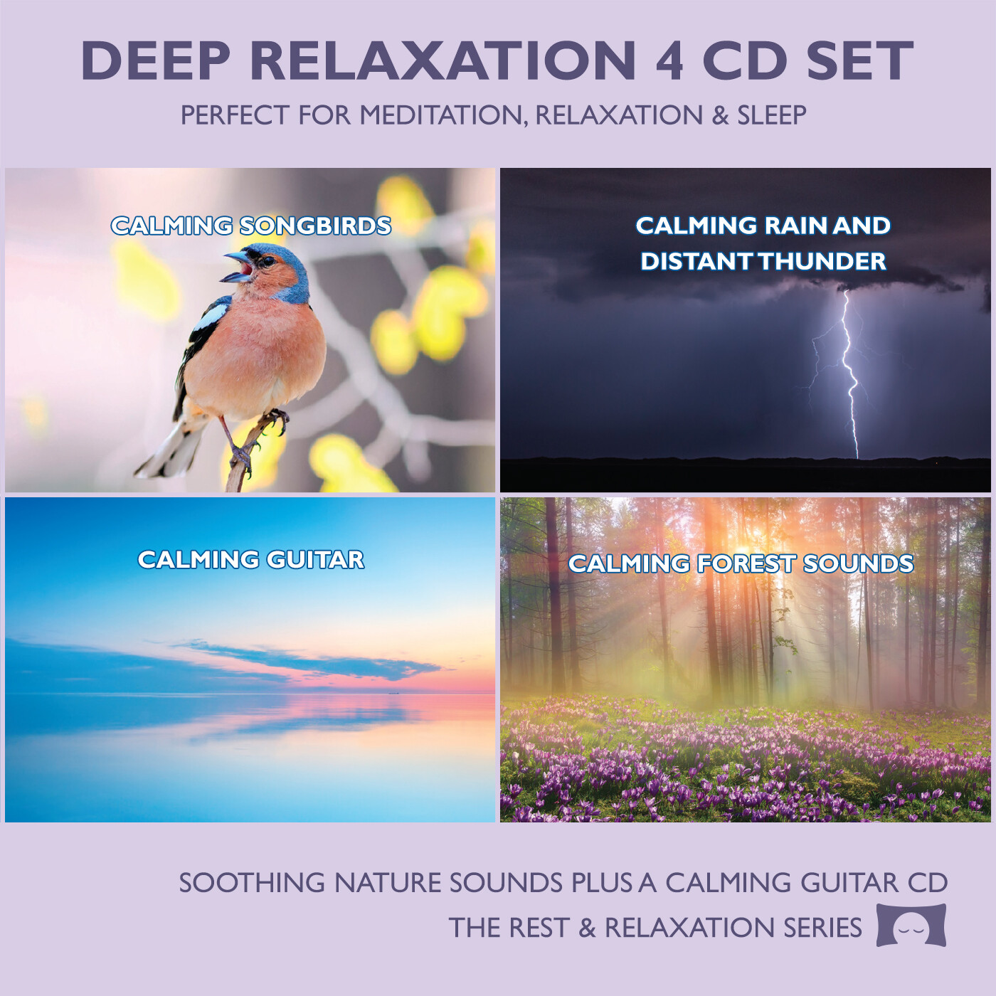 Deep Relaxation Nature Sounds 4 CD Set – for Meditation, Relaxation & Sleep *NEW