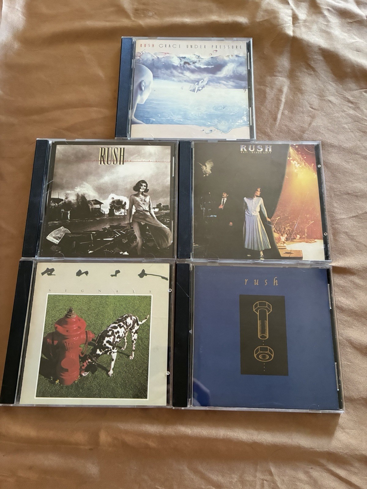 Lot Of Five RUSH CDs (Signals, Grace, Permanent Waves, Exit, Counter) UNSEALED