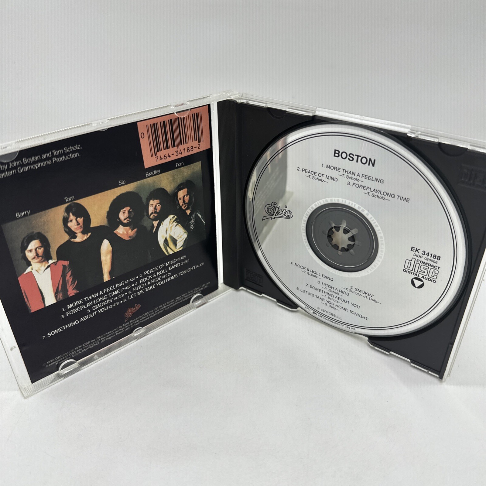 Boston Self Titled CD TARGET ERA! JAPAN 1986 Epic EK 34188 Tom Scholz RARE! OOP!