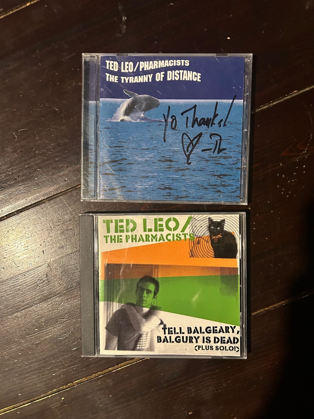 Ted Leo and the Pharmacists Tyranny Of Distance CD Auotographed! & Tell Balgeary