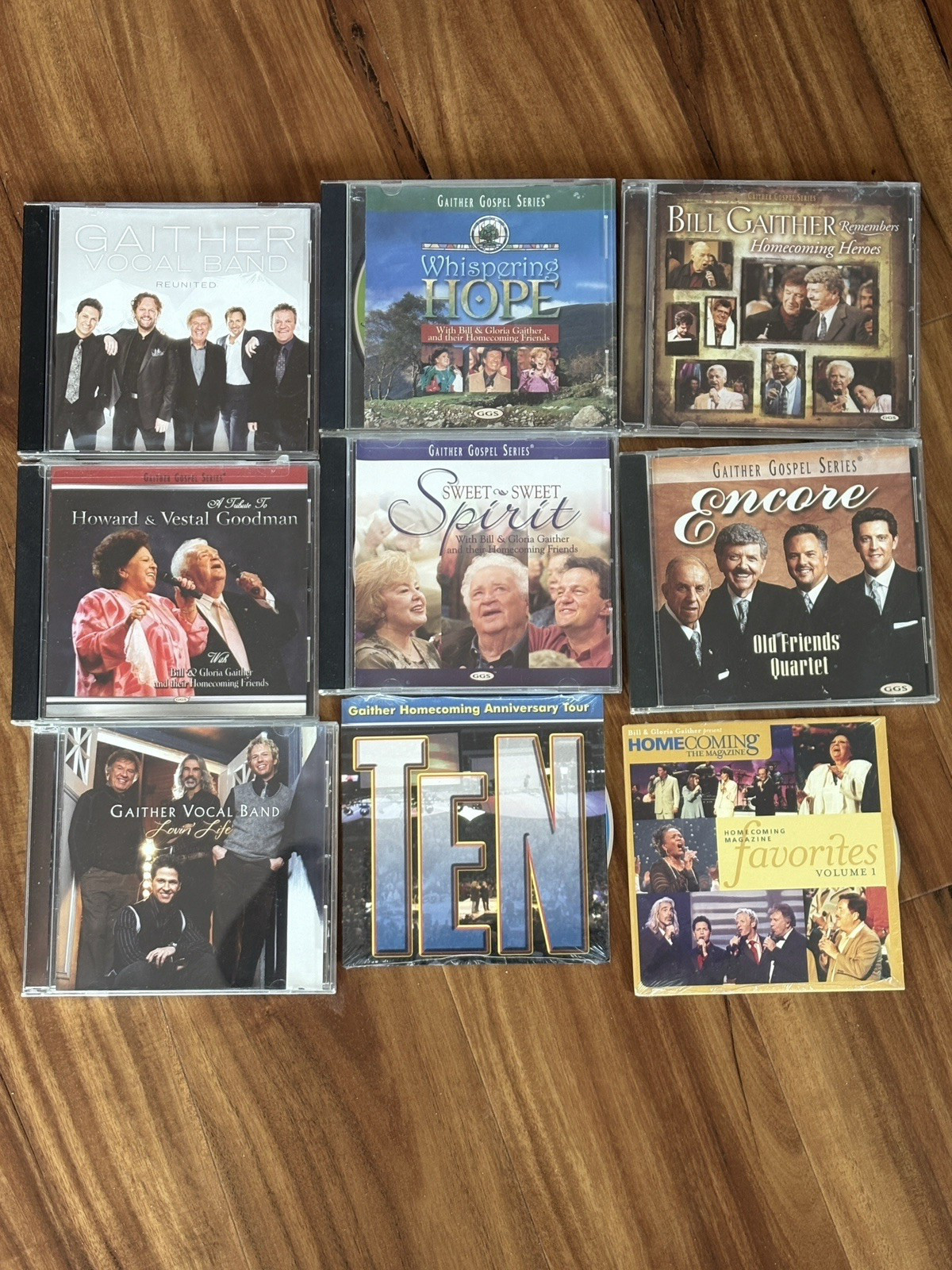 GAITHER VOCAL BAND GAITHER GOSPEL SERIES BILL & GLORIA GAITHER CD LOT of 9