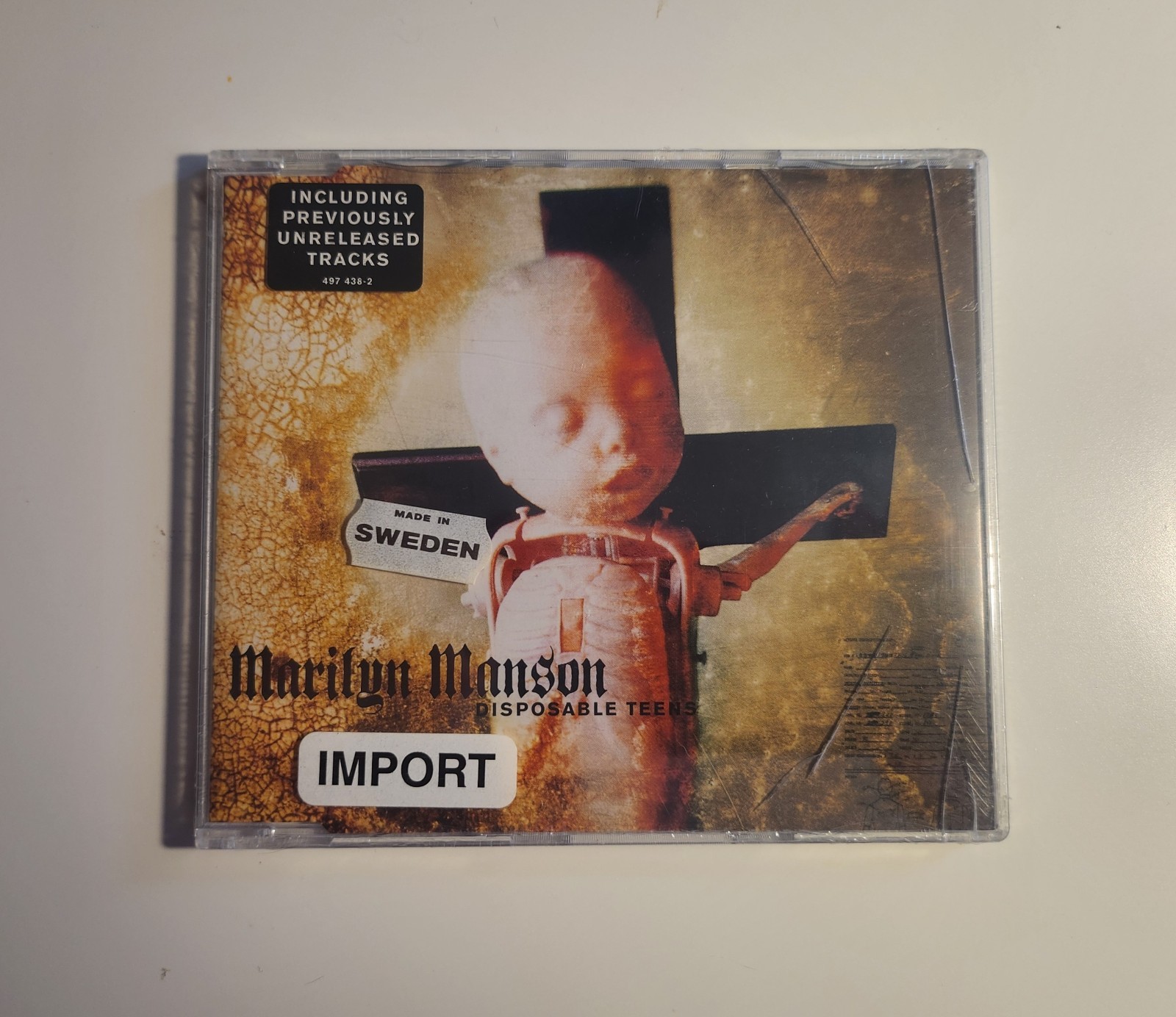*SEALED* Marilyn Manson Disposable Teens CD Single 2001 Swedish Import