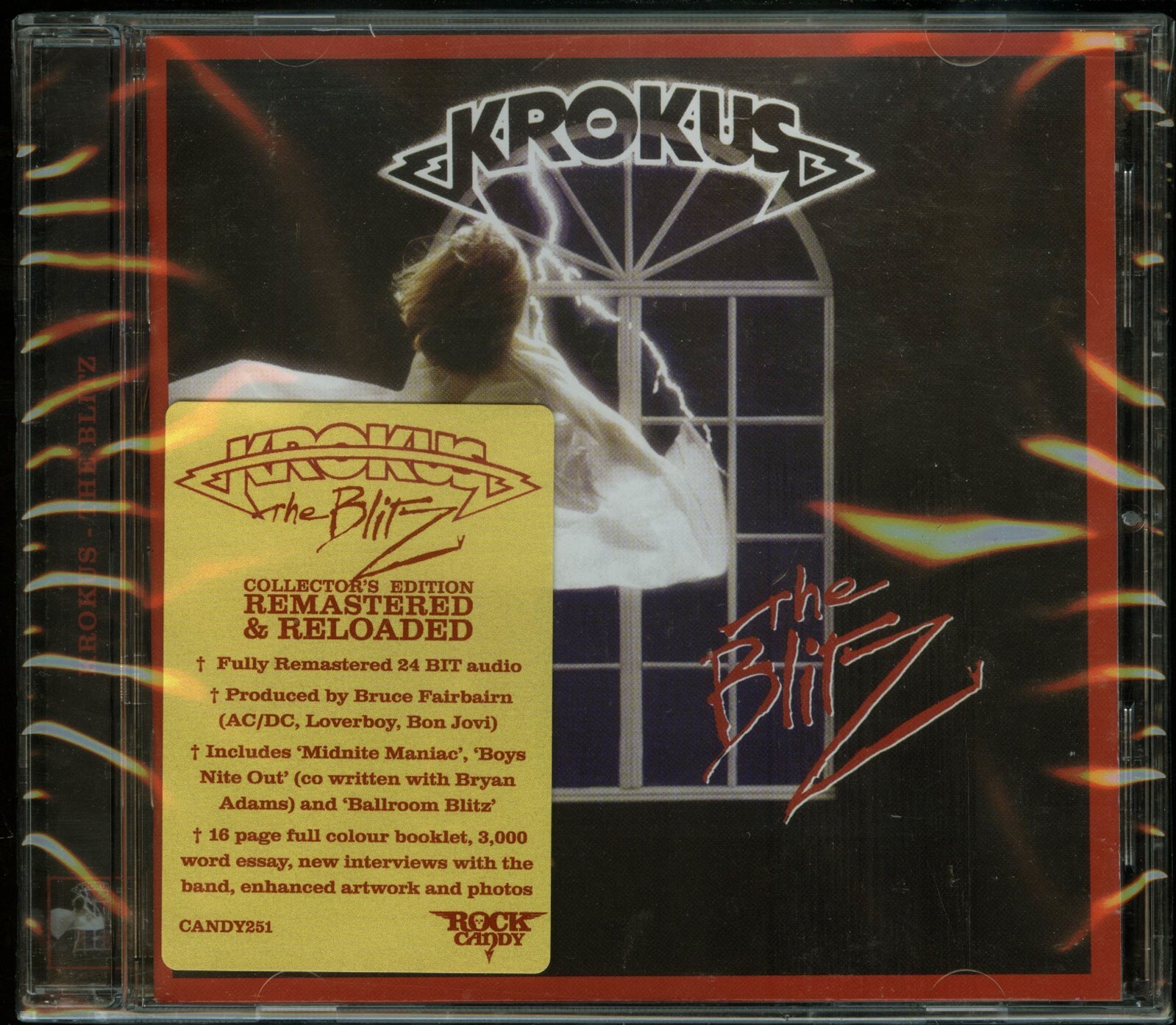 Krokus The Blitz CD new Rock Candy Records Reissue