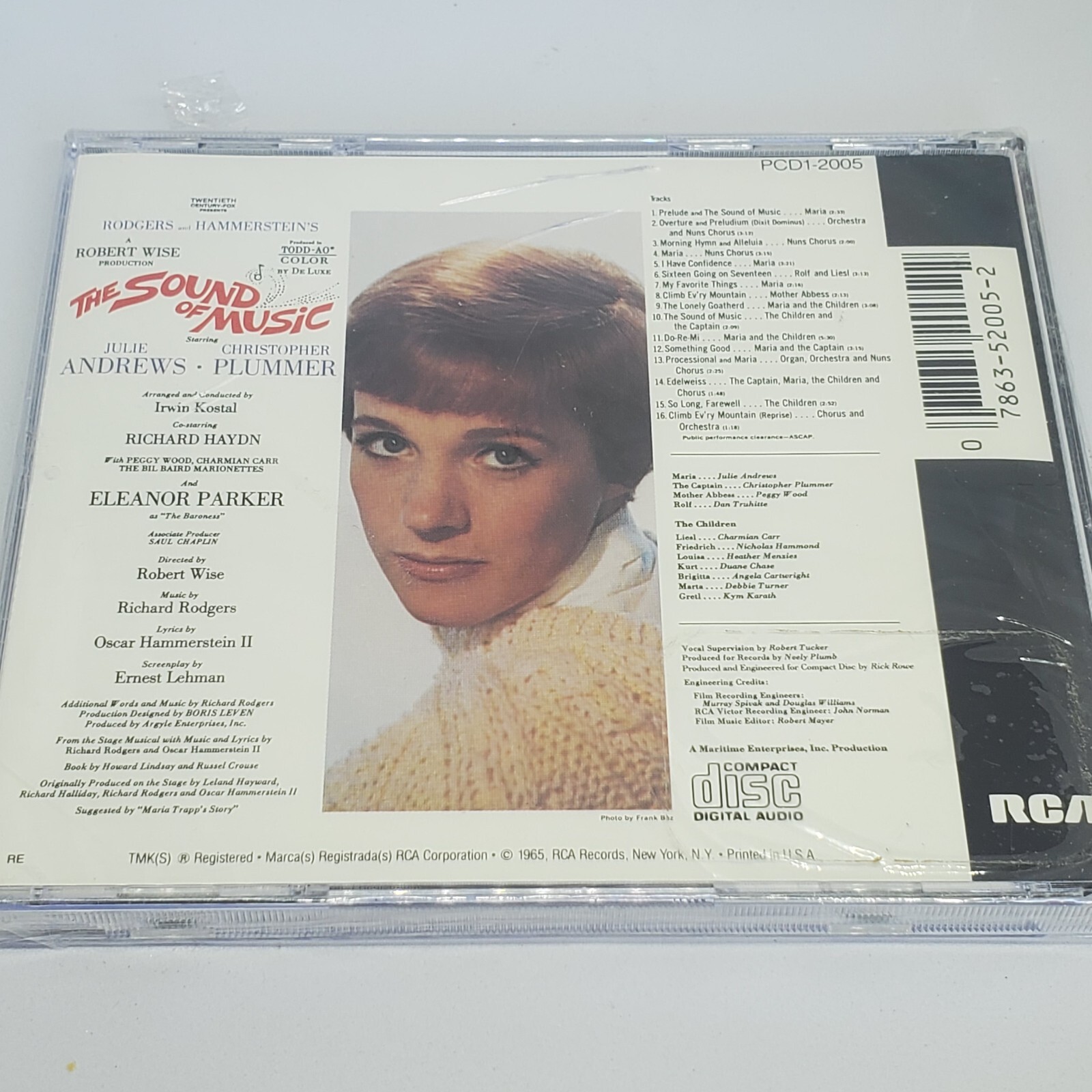 The Sound of Music Original Soundtrack Recording CD 1985 New Sealed Cracked Case