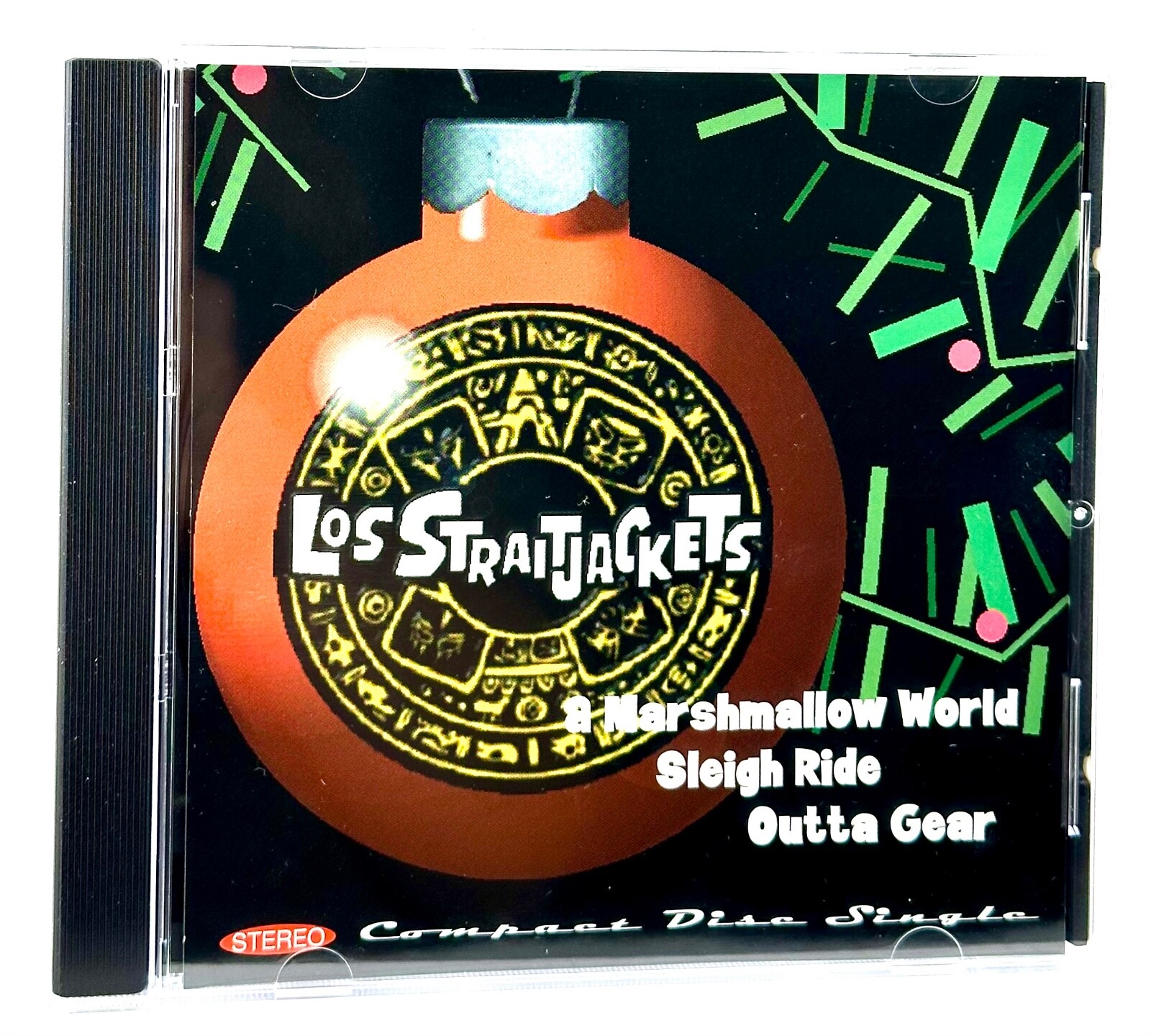 Los Straitjackets – Marshmallow World / Sleigh Ride / Outta Gear (CD, 1996) SURF