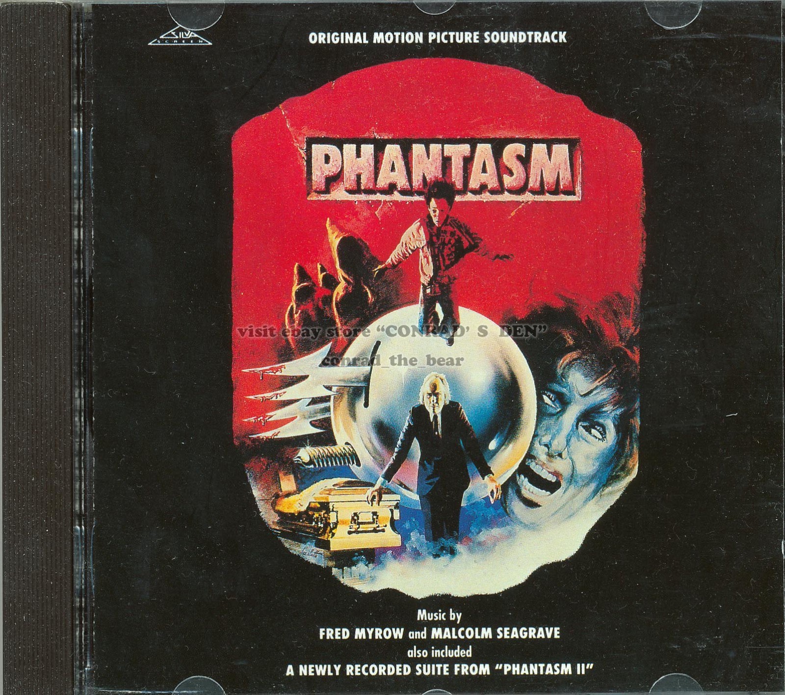 Fred Myrow “PHANTASM I/II” Malcolm Seagrave score CD Silva Screen CD oop