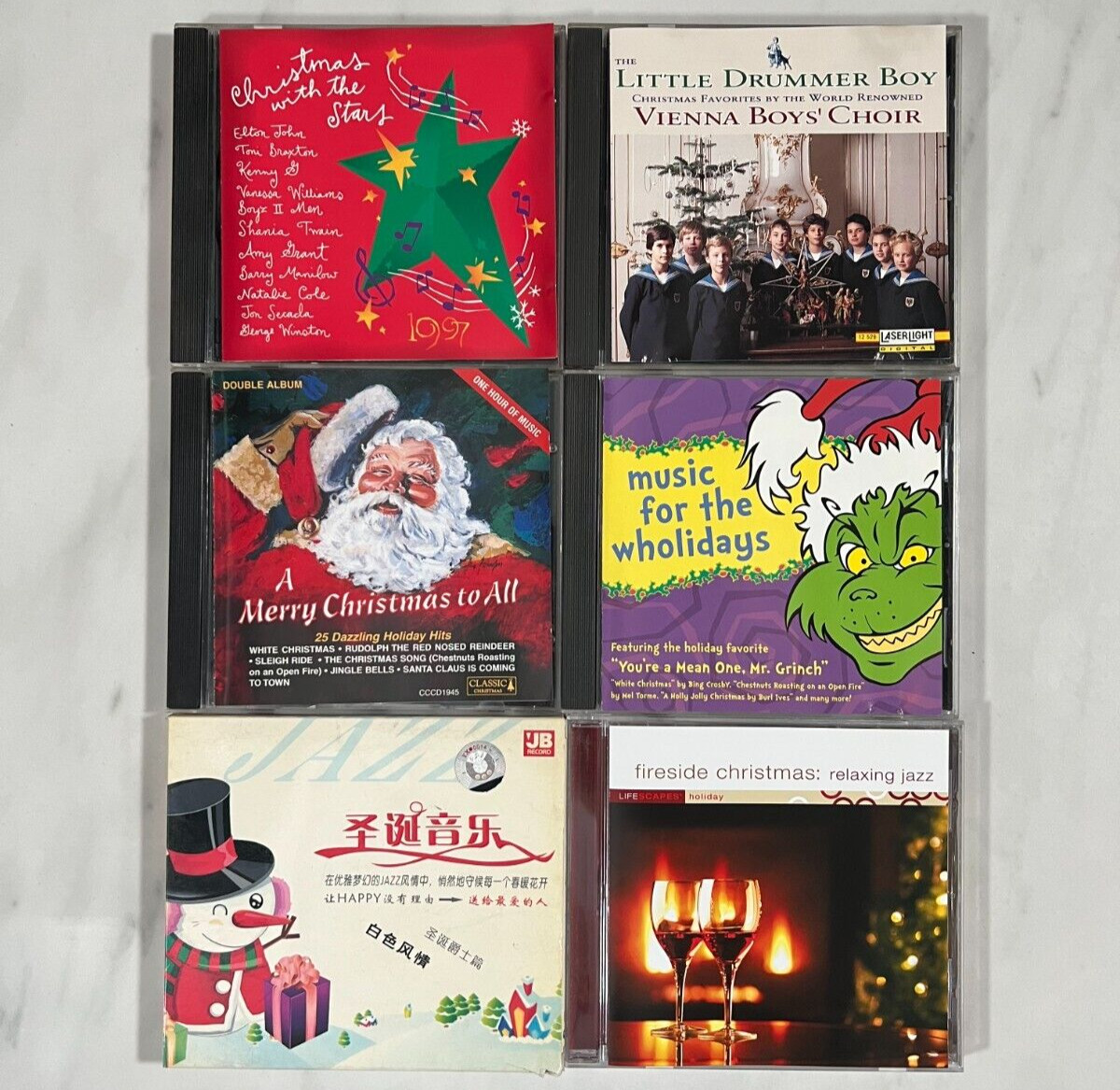 Lot of 6 Christmas CDs – Wholidays – Jazz – Christmas with The Stars