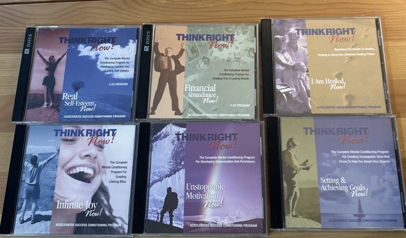 Think Right Now CD Lot 6 Discs Self Help Motivation Confidence Program