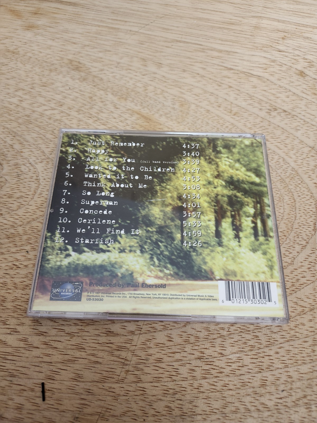 Sister Hazel Somewhere More Familiar CD 1997 Alternative Rock All For You 90s