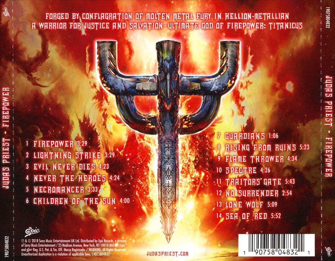 JUDAS PRIEST – FIREPOWER NEW CD