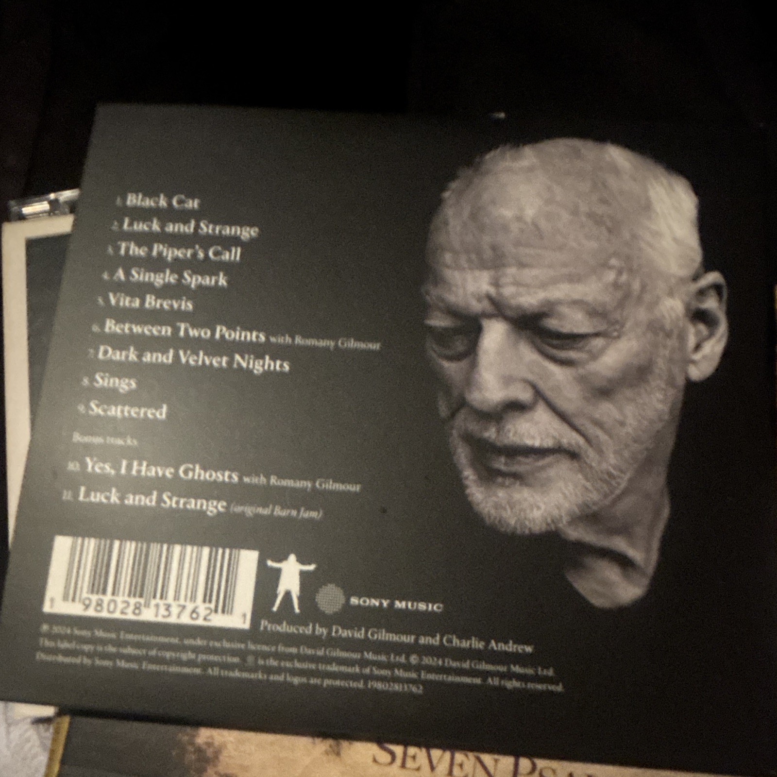 David Gilmour – Luck and Strange CD Album 2024 Sony Music Rock Jewel Case