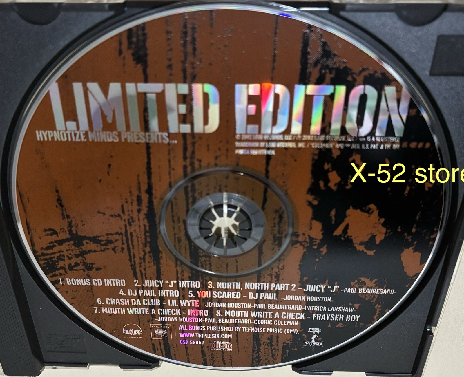 Hypnotize Minds BONUS DISC Limited Ed CD Juicy J DJ Paul Lil Wyte Frayser Boy