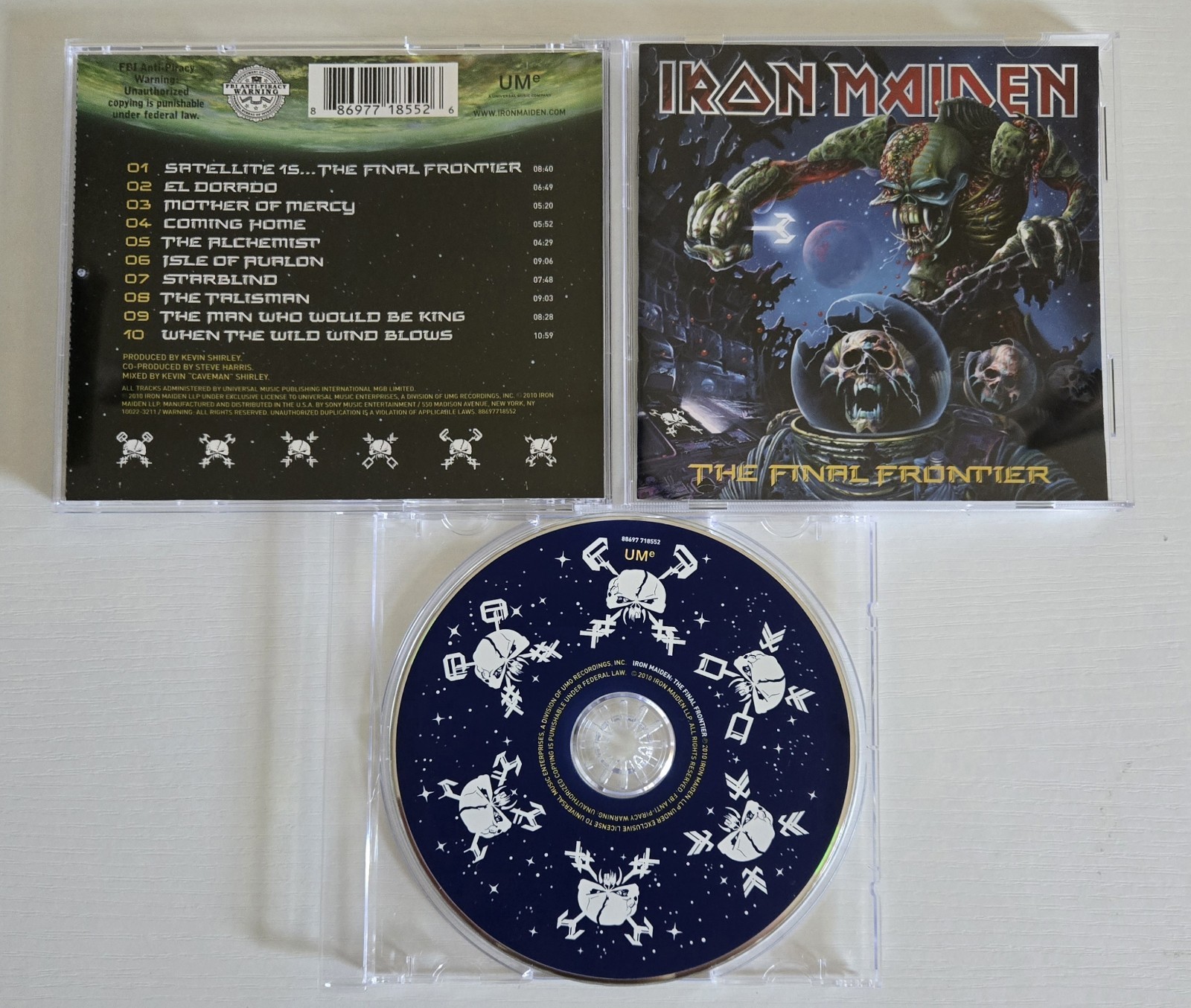 Iron Maiden: The Final Frontier (CD) 2010 [UMe] USA – Very Good Plus