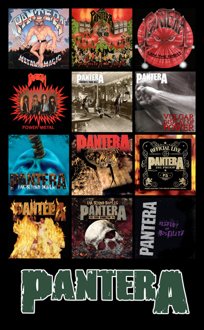 PANTERA album discography magnet (4.5″ x 3.5″) vulgar cowboys driven southern