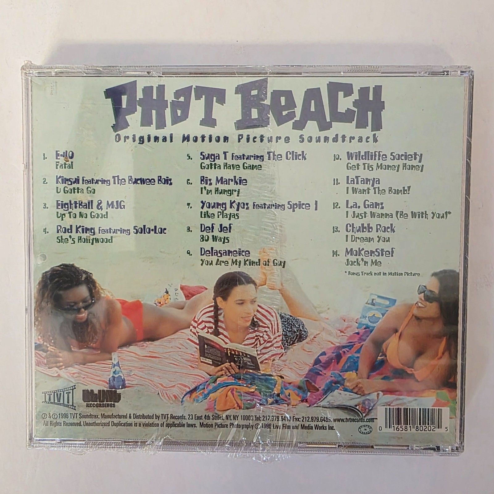 Phat Beach Original Soundtrack (CD, 1996) E-40 Biz Markie Eightball MJG NEW