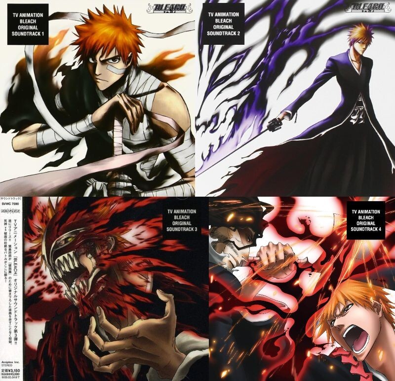 TV Animation BLEACH Original Soundtrack Vol.1-4 CDs Set of 4 Japanese NEW