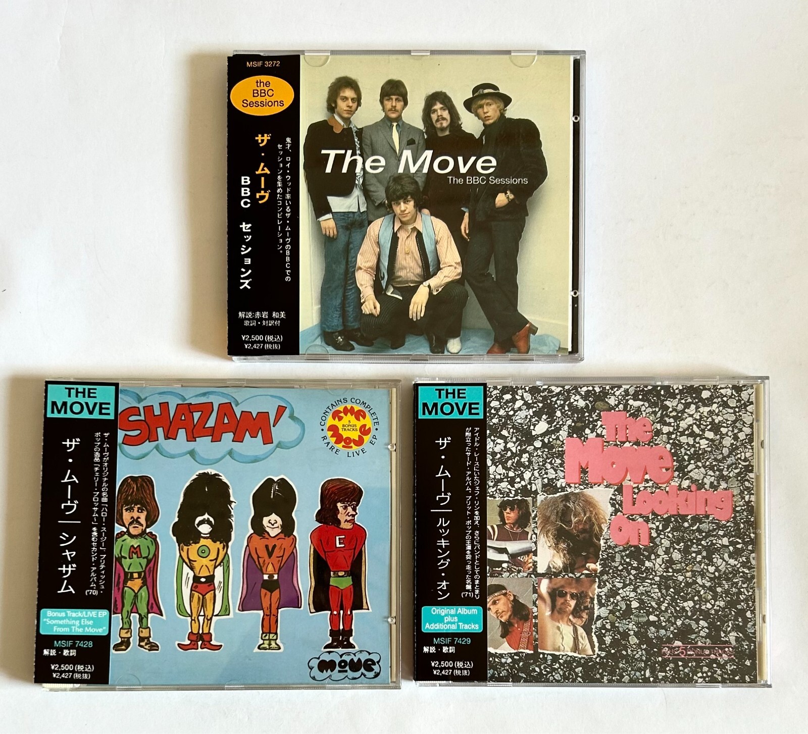 THE MOVE lot of 3 CD JAPAN DISTRIBUTE w/OBI & Japanese insert ROY WOOD Z22